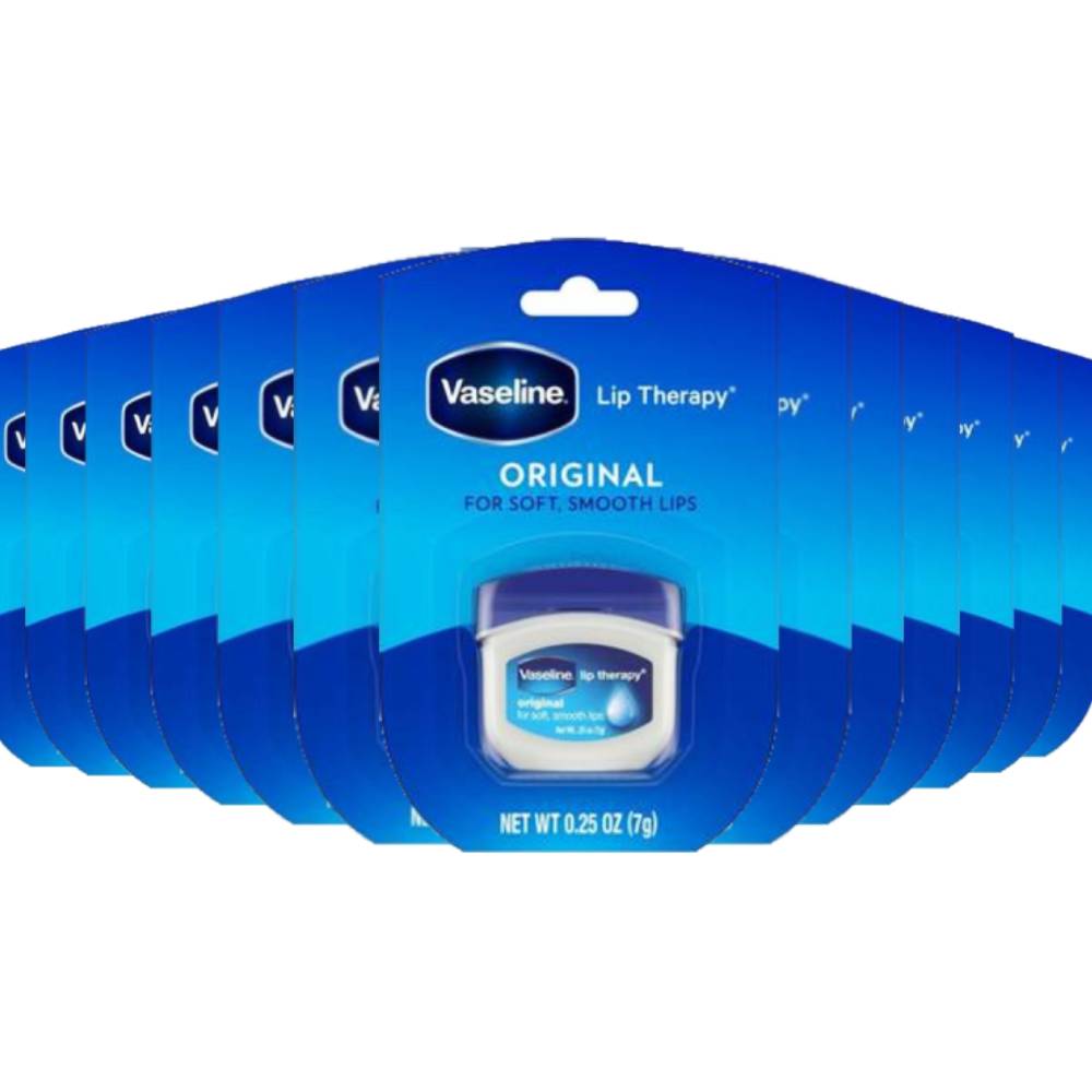 Vaseline Lip Therapy Fragrance free Original 0.25 oz -32 Pack