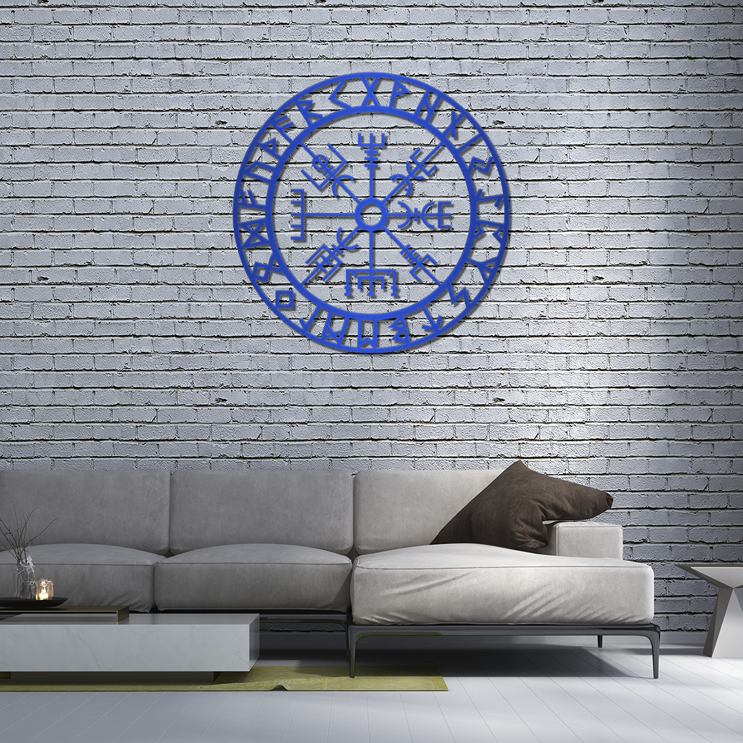 Vegvísir Metal Sign