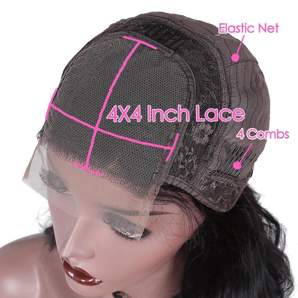 Transparent Lace Front Loose Deep Human Hair Wig