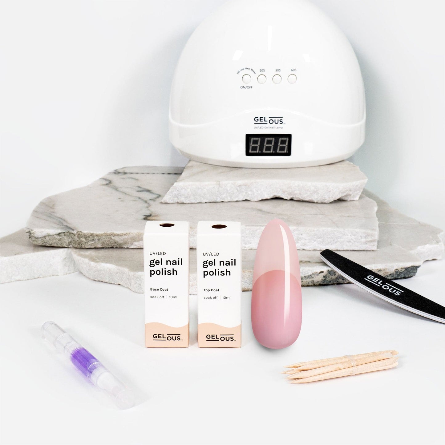 Gelous gel nail polish A Hint of Pink Essentials Pack - photographed in New Zealand