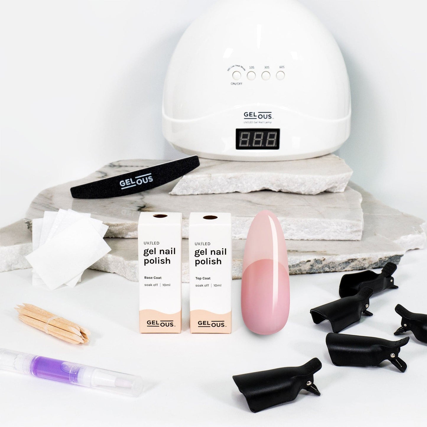 Gelous gel nail polish A Hint of Pink Starter Pack - photographed in New Zealand