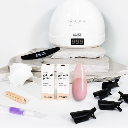 Gelous gel nail polish A Hint of Pink Starter Pack - photographed in New Zealand