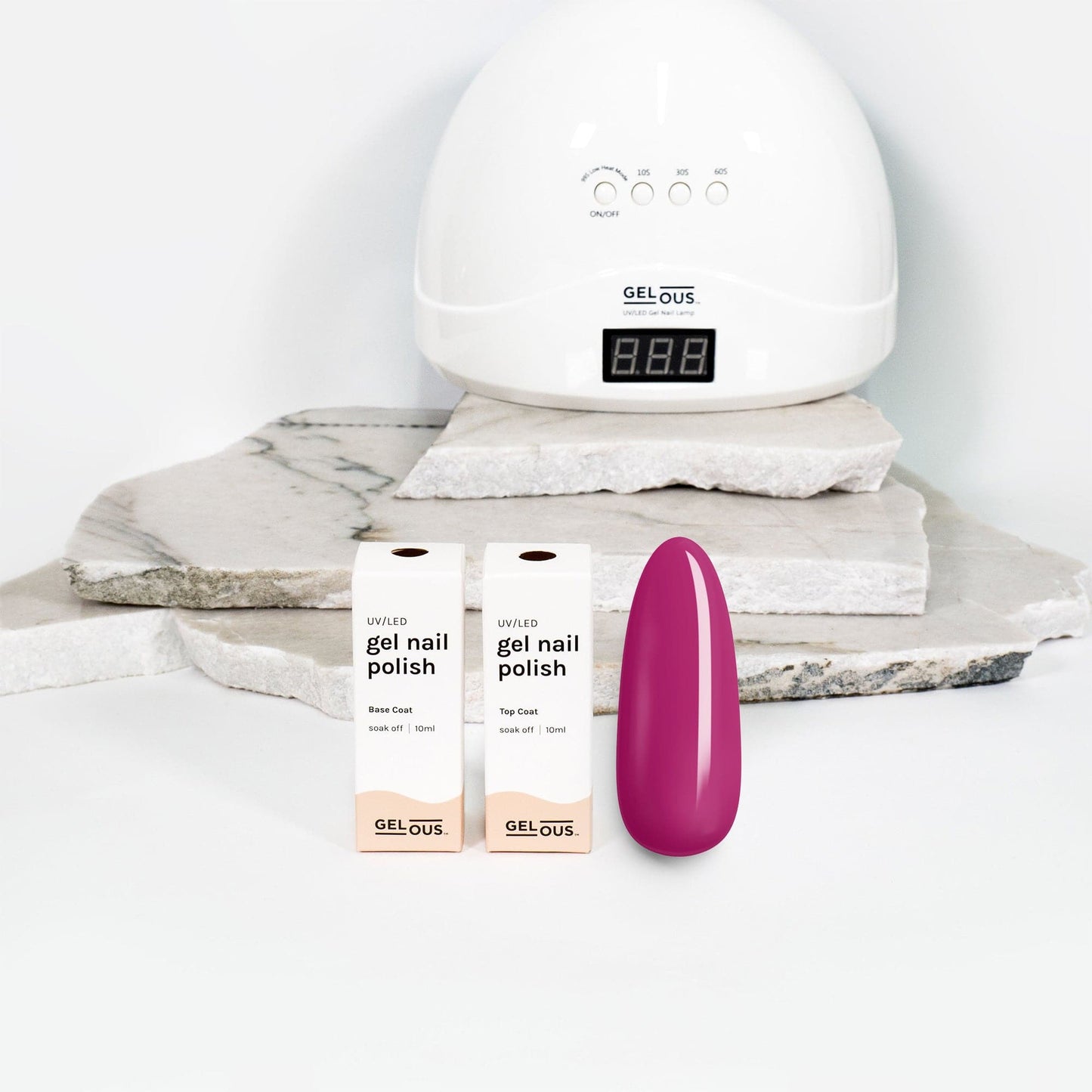 Gelous gel nail polish Very Berry Basic Pack - photographed in New Zealand