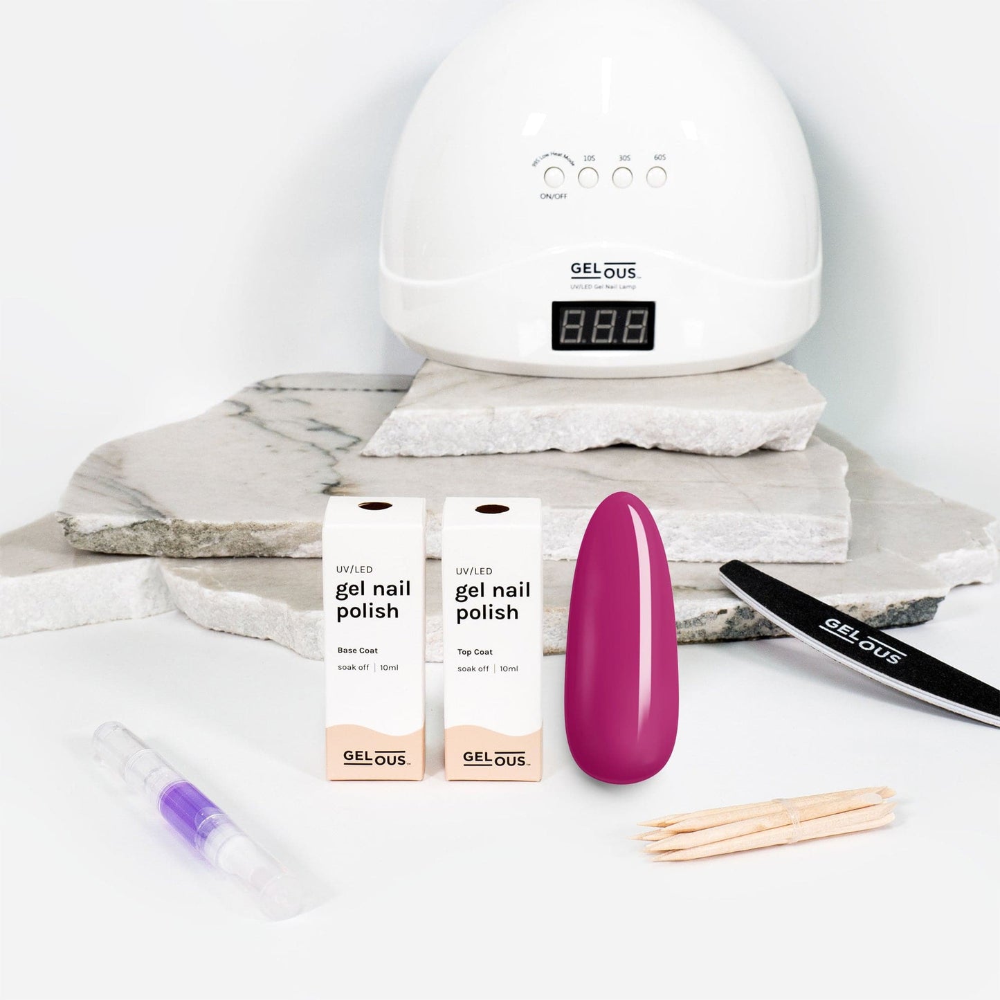 Gelous gel nail polish Very Berry Essentials Pack - photographed in New Zealand