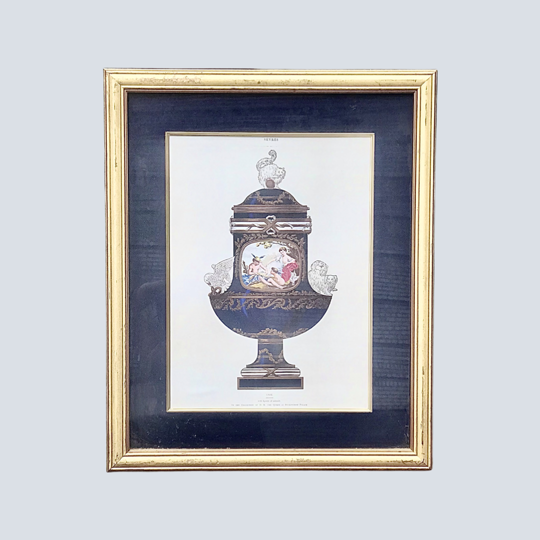 Vintage Framed Print - Figure with Animals