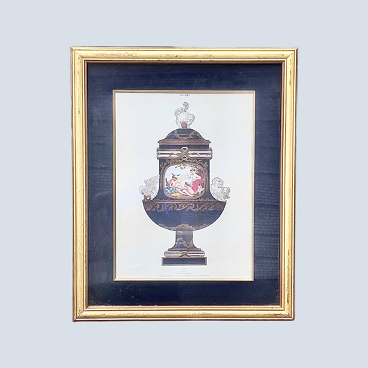 Vintage Framed Print - Figure with Animals