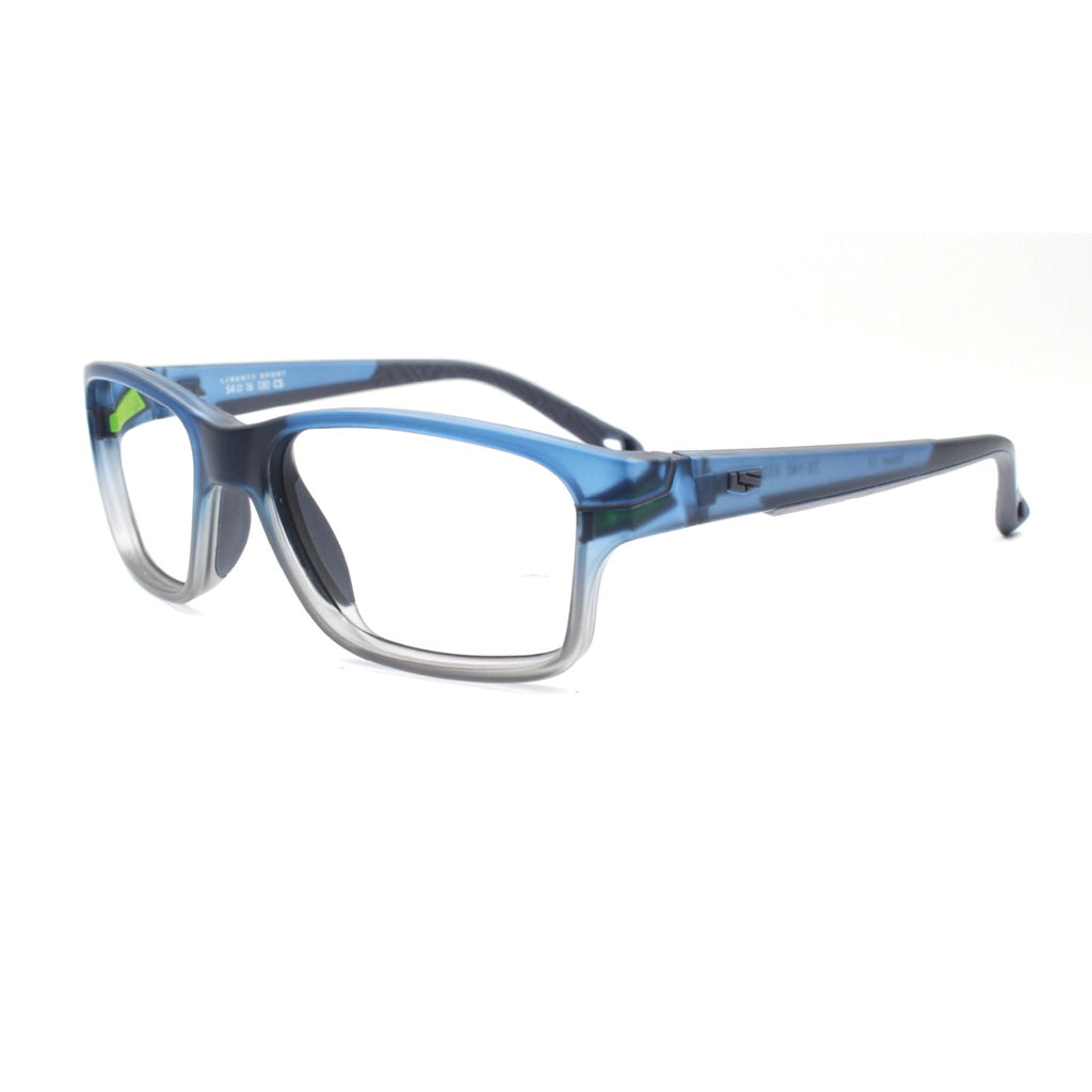 Rec Specs Active Z8-Y40 in Frosted Blue/Grey angled view