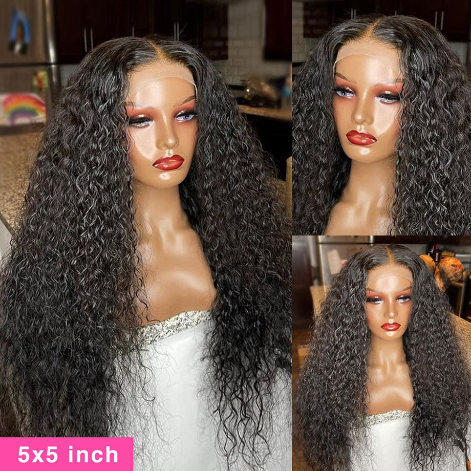 Water Wave Lace Front Wig 4x4 5x5 Lace Closure Wig 13x4 13x6 Hd Lace