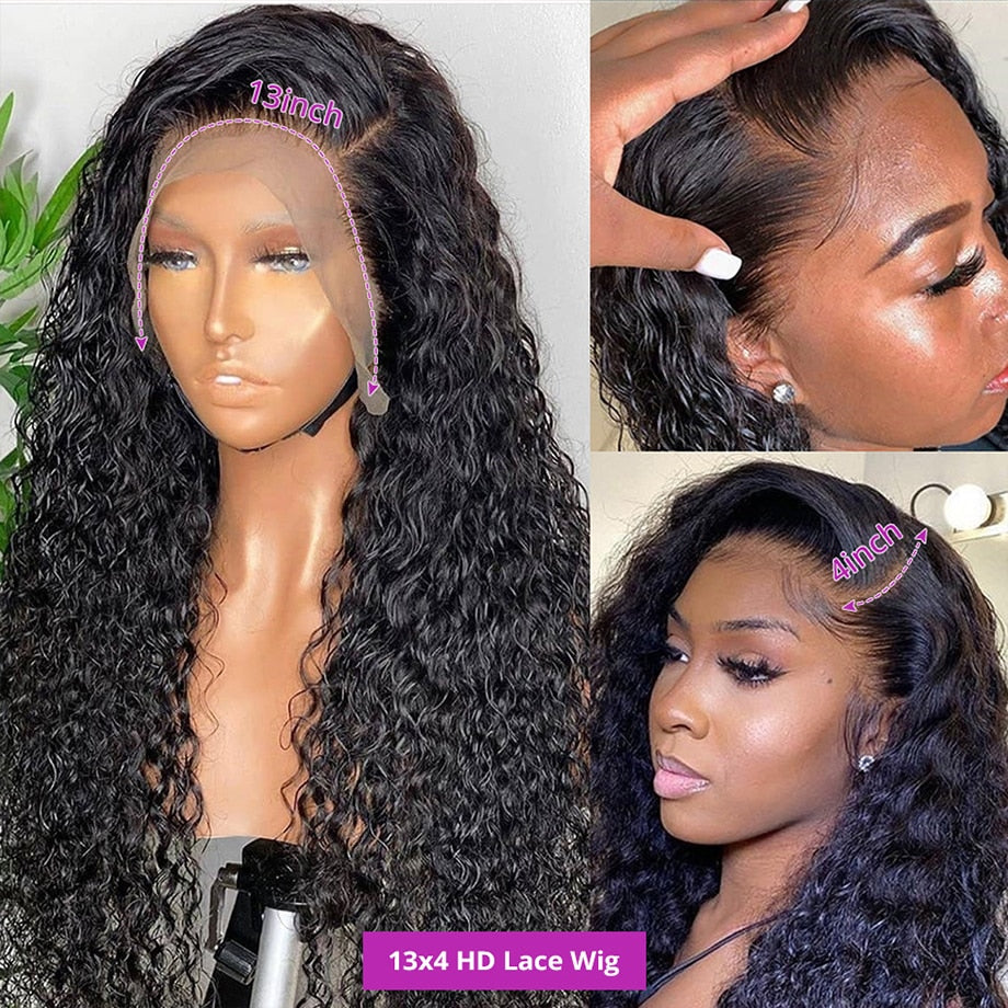 Water Wave Lace Front Wig 4x4 5x5 Lace Closure Wig 13x4 13x6 Hd Lace