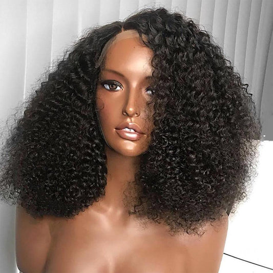 Afro Kinky Curly Lace Closure Human Hair Wigs
