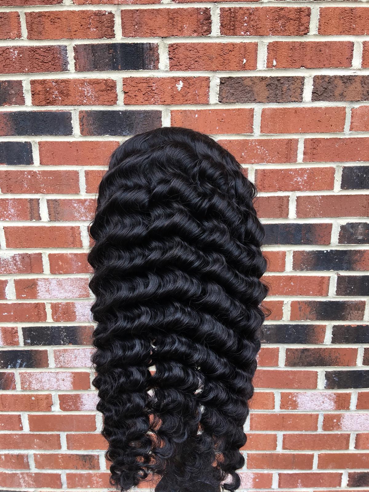 Transparent Lace Front Loose Deep Human Hair Wig