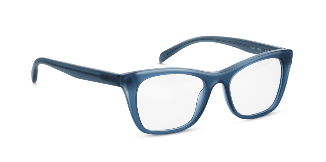 orgreen plastic acetate cotton handmade in japan quality artisan classic cat eye A033 denim blue women female ladies