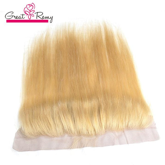 613 Straight Honey Blonde Lace Frontal Closure with Baby Hair